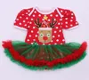 Sets Baby Year Winter Girl Rompers Dress Santa Snowman Reindeer Children Clothing Christmas Costume Outfits Kids Ball Party Wear 231109