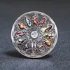 Arts and Crafts 12 Constellation Embossed Silver Plaqué Collection Coin Médaille Commémorative Colorée