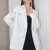 Abiti da donna SupertAen Nappa in rilievo Diamanti Blazer 2023 Autunno Industria pesante Bianco Office Lady Fashion Blazer Giacca da donna