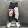 Mäns jeans baggy jeans män harajuku hiphop streetwear designer märke harem byxor utomhus masiga rutiga byxor modekläder 231108