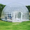 Maison à bulles personnalisée Tente de camping gonflable hermétique maison à bulles transparente pour hôtel de publicité d'arrière-cour d'entreprise familiale avec supports gratuits à double couche