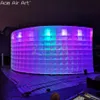 ドアツードアからドアから6m w x 3m hインフレータブルパーティーの背景壁LED照明照明DJ壁の舞台装飾またはイベントのためのDJ壁