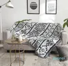 Coperte Nordic Semplice Tessuto Antiscivolo Cuscino per Divano Coperta Multiuso Fodera Decorativa Copertura Antipolvere Sull'aereo