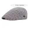 Berretti Sboy Uomo Berretto Stile Western Britannico Design accattivante Assorbimento del Sudore Cappelli con Fibbia a Molla per Viaggiare in CampeggioBerretti