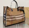 Grande capacidade saco de compras sacolas bolsa crossbody bolsa ombro moda carta xadrez tartan removível alça ombro genuíno