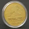 Arts and Crafts Gold plated commemorative coin of dinosaurs in Jurassic Park of the United States