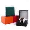 Watch Boxes Luxury Box Bracelet Organizer Case Gift With Pillow Leather Watches Display Flip For Men And Women