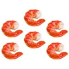 Garden Decorations 6 Pcs Desktop Ornaments Taste Educational Plaything Shrimp Figurines Sea Creature Model Pvc Simulation