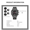 Wristwatches Fashion Mens Sports Watches for Men Business Stainless Steel Quartz Wrist Watch Luxury Man Casual Luminous Clock 231109
