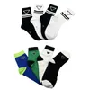 4Prairs Mense Womens Socks Sports Breattable Sock Embrodery Cotton Winter Mesh Letter Printed Man Woman With Box