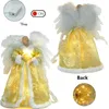 Decorazioni natalizie LED Angelo Lampada a sospensione 3D Doll Tree Top 2023 Decorazione Natale San Valentino