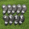 Altri prodotti per il golf Copricapo in legno da golf Coperture per driver Fairway Putter 135UT Set mazze Teste in pelle PU unisex Copritesta semplice in ferro da golf 231109