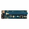 Freeshipping PCI-E PCI Express Riser Card 1x to 16x USB 30 Data Cable SATA to 4Pin IDE Molex Power Cord Supply for BTC Miner Machine Sxabr