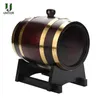 Bar Tools UNESION 1.5/3L Wood Barrel Vintage Oak Beer Brewing Tools Tap Dispenser For Rum Pot Whisky Wine Mini Bar Tools Home Brew Beer Keg 231109