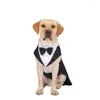 Chien vêtements vêtements pour animaux de compagnie mode fête spectacle costume formel cravate noeud chemise mariage smoking Halloween robe pour petites grandes fournitures