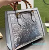 Tasarımcı Çanta Luxurys Çanta Tote Çantalar Klasik Crossbody Bag Moda Bambu Ortak Alışveriş Çantaları Büyük Kapasite Toates Kadın Çanta Kırmızı Gelin Çanta Sequin Yemeği