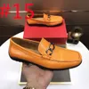 F3/21Model Spring New Suede Casual Luxurious Men Shoes Fashion Slip On Designer Loafers Male Leather Bekväma plattskor Mockasin Classic Driving Shoes