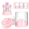 Nail Art Kits 48 Holes Drill Bit Holder Manicure Milling Cutter Stand Display Container Bits Organizer Tools Accessories