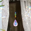Tuindecoraties Kleurrijke kristallen Suncatcher Transparante kristallen prisma's Decors Kerstboomhangers voor raamkroonluchters Kinderkamer