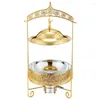 Dinnerware Sets Luxury Gold 4L/6L/8L Warmer Chaffing Dishes Buffet Catering Stainless Steel Hanging Chafing Dish