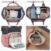 Torby na pieluchy 6pc/zestaw torby na pieluchy plecak dla matek worka dla niemowląt macierzyństwa do pielęgnacji pieluszki wózka podróżnego wózek USB ze zmieniającym się MAT 231108