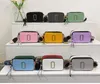 Retail Women Bags New 2023 Marc Contrast Color Small Square Bag Trend Letter Single Shoulder Messenger Bag