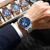 Montres-bracelets POEDAGAR luxe homme montre-bracelet lumineux étanche chronographe Date hommes montre en acier inoxydable hommes montres à quartz Reloj Hombre 231109