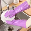 Guanti monouso ispessiti per lavare i piatti per la pulizia domestica delle donne Un pezzo di isolamento in peluche impermeabile e durevole