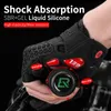 Luvas de ciclismo ROCKBROS Luvas de ciclismo bicicleta à prova de choque espuma acolchoada meio dedo luva curta antiderrapante respirável DH Rode bicicleta luvas masculinas 231109