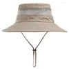 Berets Camoland Moda Verão Bucket Chapéu Homens Ao Ar Livre Pesca Caminhadas Praia Chapéus Malha Respirável Anti UV Sun Cap Pescador