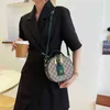 2024 Новая дизайнерская женская круглая сумка через плечо Hot sense с принтом торта