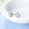 Boucles D'oreilles Clous D'oreille Pour Les Femmes Incrusté Zircon Fraise Cristal Et Pierre De Lune Tempérament Personnalité Bijoux De Mode En Gros