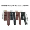 Watch Bands Genuine Leather Band Strap 8mm 10mm 12mm 14mm 16mm 18mm 20mm 22mm 24mm Belt Watchband for Men Women 231109