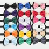 Laços Moda Simulado Poliéster De Seda Para Homens Mulheres Camisa Collar Bowknot Dupla Camada Sólida Marrom Bowtie Gravata De Casamento