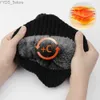 Beanie/Totenkopfkappen Männer Winter Strickmütze Plüsch Outdoor Radfahren Gehörschutz Wärme Schirmmütze Ohrenschützer Lässige Mode Kunstfell gefüttert Bomber Hüte YQ231108