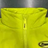 Colete americano amarelo fluorescente Trapstar masculino outono e inverno solto moda casual pão casaco jaqueta de algodão corta-vento agasalho high street jacke com capuz