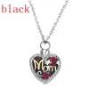 Pendentif Colliers Parfums en métal Femme Collier Original Beau Strass Coeur Pendentifs Chaîne Bijoux Cadeau avec Mère AmiPendentif