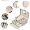 Jewelry Boxes European-style Bangles Bracelets Multi-layer Jewelry Organizer Earrings Pendant Drawer Storage Box Necklace Makeup Case Q231109