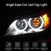 Aydınlatma Sistemi Diğer Gündüz Çalışan Far Lambası Araba Angel Gözleri Halo 100mm 70mm 110mm 12V 90mm 120mm Ring DRL 60mm 80mm Y9P3 DOĞRU