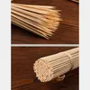 Narzędzia solidne bambusowe szaszłyki BBQ Fruit Shish Kebab Naturalne drewno 25 cm grilla kij fou99