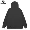 Hoodies masculinos uprakf streetwear harajuku engraçado gráfico carta impressão pullovers punk moda masculina casual solto moletom com capuz skatista menino