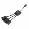 Freeshipping OTG 3/4 porte Micro USB Hub di ricarica cavo adattatore connettore splitter per smartphone computer tablet PC cavo dati Uvoom