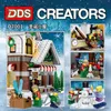 Blokken Nieuwe Stad Creatieve Expert Winter Dorp Speelgoedwinkel 10249 Bouwstenen Huis Kerstman Winkel Bakstenen Kinderen Kerstcadeau Speelgoed R231109