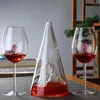 Weingläser, Sammlerstück, handgefertigter Pyramiden-Dekanter, edles Glas