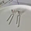 Stud Kpop Nieregularne kryształowe kolczyki z bręką gwiazdy dla kobiet Y2K Rhinestone Cross Star Earring kolczyki geometryczne 231109