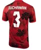 23 24 Canada Soccer Jerseys Davies David Osorio Hommes Femme Accueil Équipe nationale EUSTAQUIO HUTCHINSON CAVALLINI LARIN HOILETT Chemises de football BUCHANAN Custom