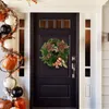 Dekorativa blommor PVC krans juldagens främre dörrvägg hängande dekoration 30 cm/11.8in i diameter 10 tum ram