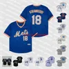 Koszulki baseballowe 18 Darryl Strawberry Jersey 20 Pete Alonso Vintage 1965 1969 1983 1986 2000 2001 Home Away Blue White Gr