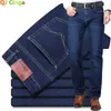 Herren-Jeans, modisch, europäisch-amerikanischer Stil, Stretch-Herren-Jeans, luxuriöse Herren-Denim-Hosen, schmal, gerade, tiefblau, Gentleman, Größe 28–38, Hosen 231108