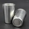 Mugs 1 Pcs Stainless Steel Metal Beer Cup Wine Cups Drinking Mug Coffee Tumbler Tea Milk Home Kitchen Drinkware 180ml/320ml